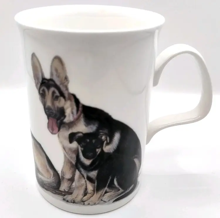 Roy Kirkham  Mug Dog Lovers: German Shepard Alsatian, Bone China