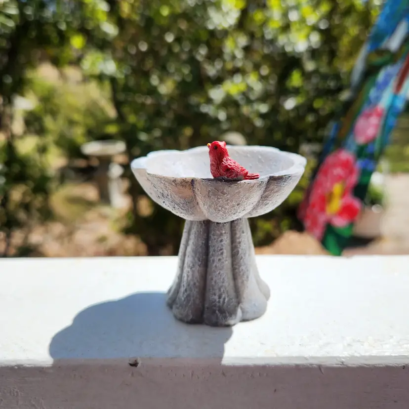 Birdbath Miniature 3"x2 1/2"