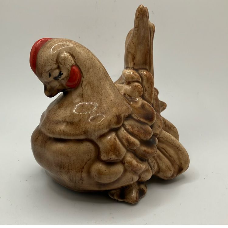 Handmade Ceramic Rooster Chicken- Signed
