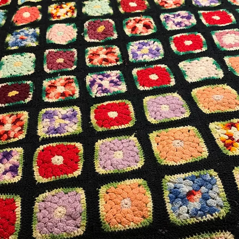50 X 66 Granny  Square Blanket