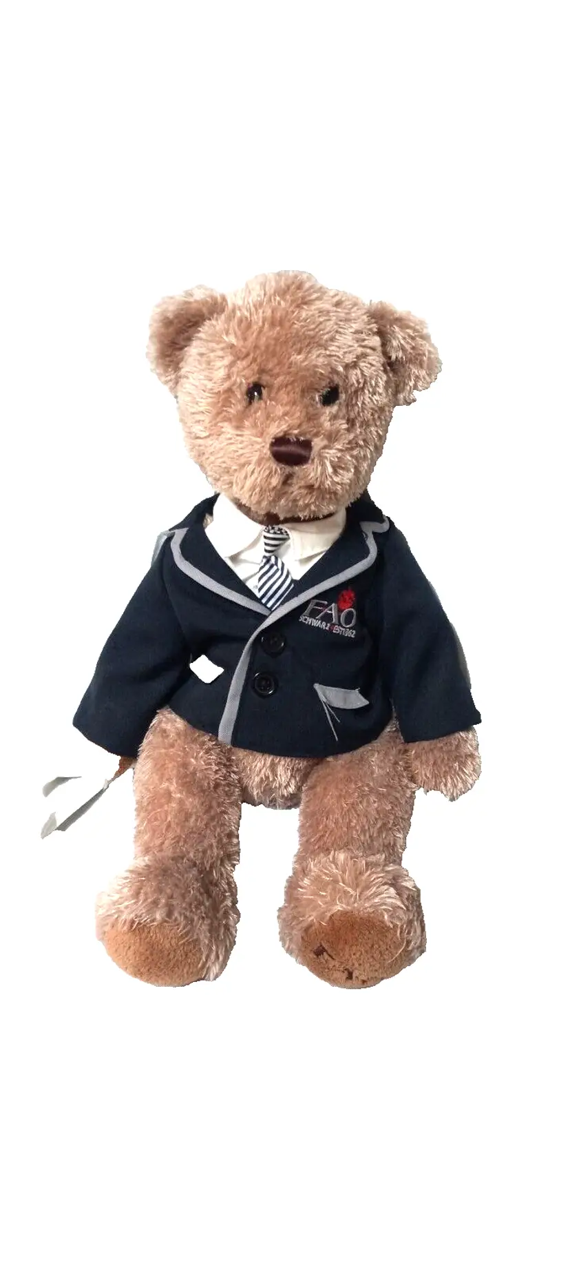 F A O Schwarz Prep Jacket Tie 12" Plush Teddy Bear Stuffed Animal FAO 2013