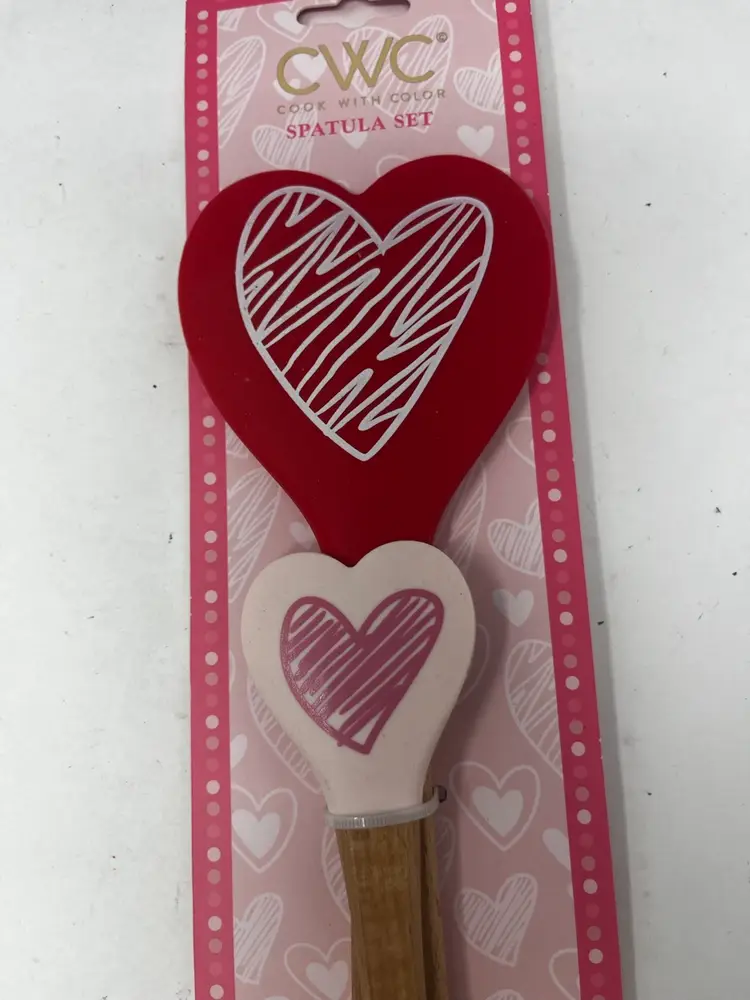 Heart Shaped Rubber Spatulas