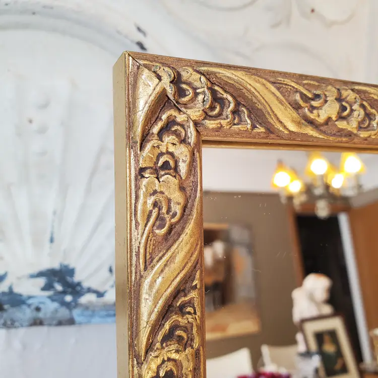 Petite Gold Framed Mirror