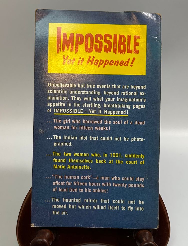 Vintage ‘Impossible, Yet it Happened!' by R. DeWitt Miller Vintage Ace Star Book 1947