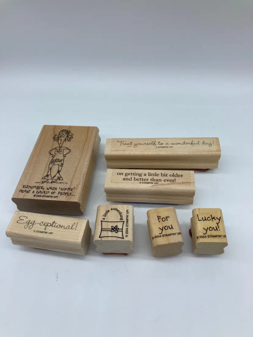 'Stampn' Up!' Birthday Rubber Stamps