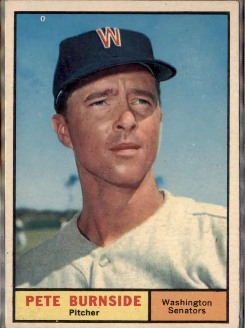 1961 Topps #507 Pete Burnside - ( ) - Washington Senators