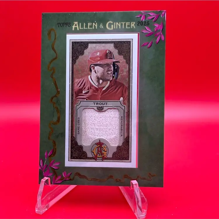 Mike Trout 2025 Topps Allen & Ginter Mini Framed Relic Angels