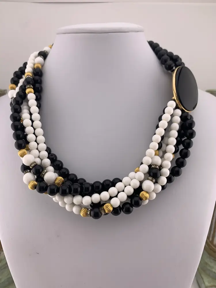 Gay Boyer Six Strand Choker Necklace