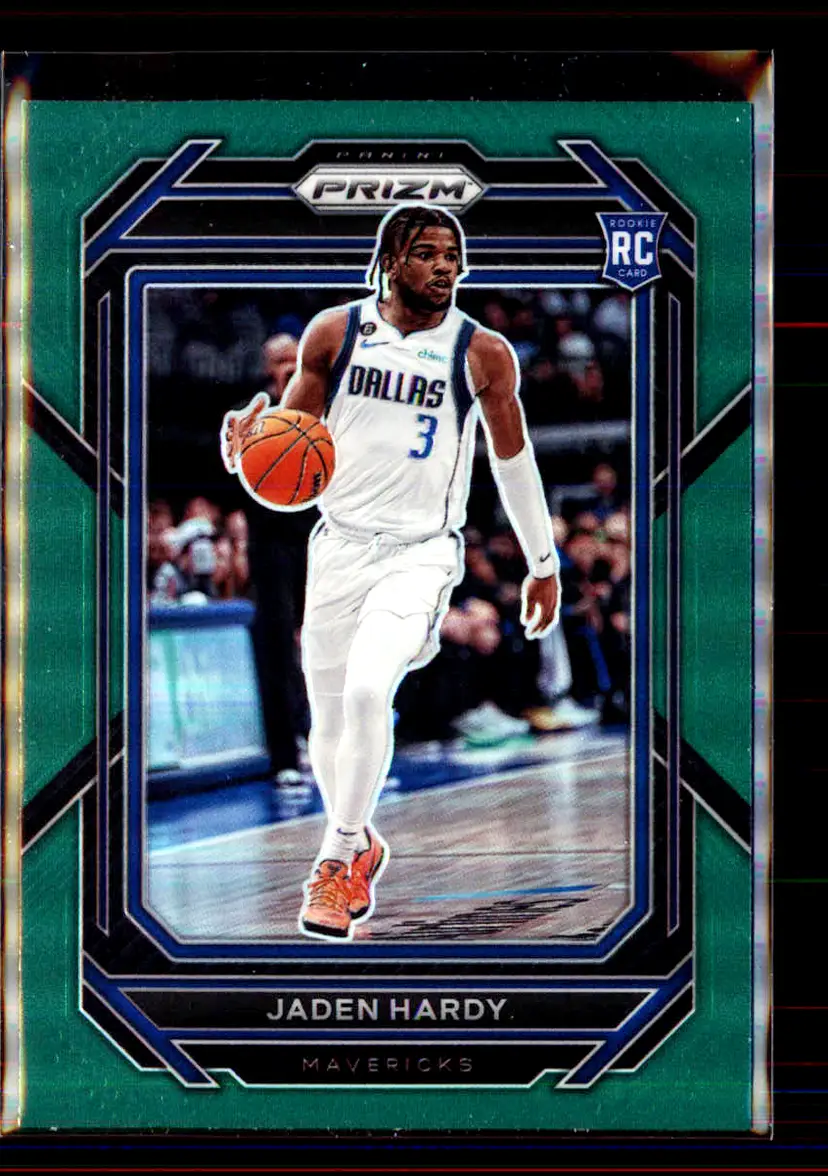 Jaden Hardy 2022-23 Panini Prizm Green Prizm #226 - (2) - Dallas Mavericks