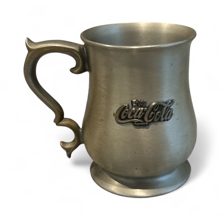 1980s Enjoy Coca Cola Pewter Mug
