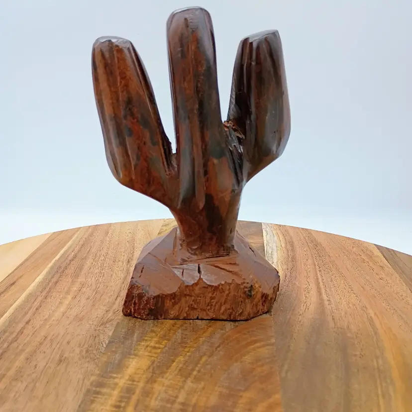 Ironwood Hand Carved Wood Saguaro Desert Cactus Southwest made in Mexico