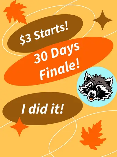 30 Days Of Sales FINALE! $3 Starts! 🎉