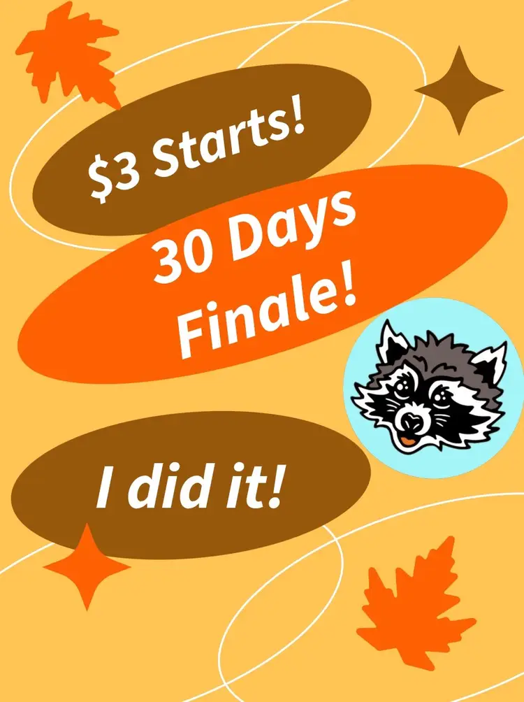 30 Days Of Sales FINALE! $3 Starts! 🎉