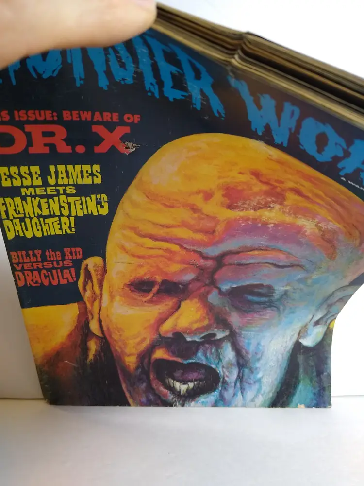 Monster World Magazine May 1965 No. 8 Dr. X Frankenstein Dracula Warren Horror