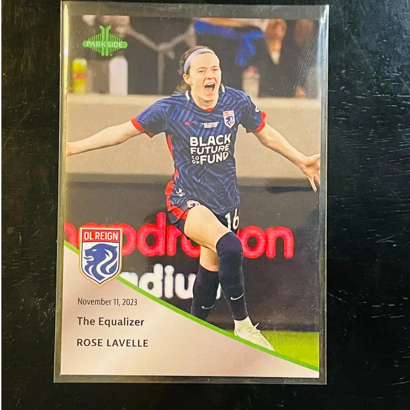 Rose Lavelle SILVER /10 Soccer Card 2023 Parkside NWSL Pronto - OL Reign - "The Equalizer" Parallel