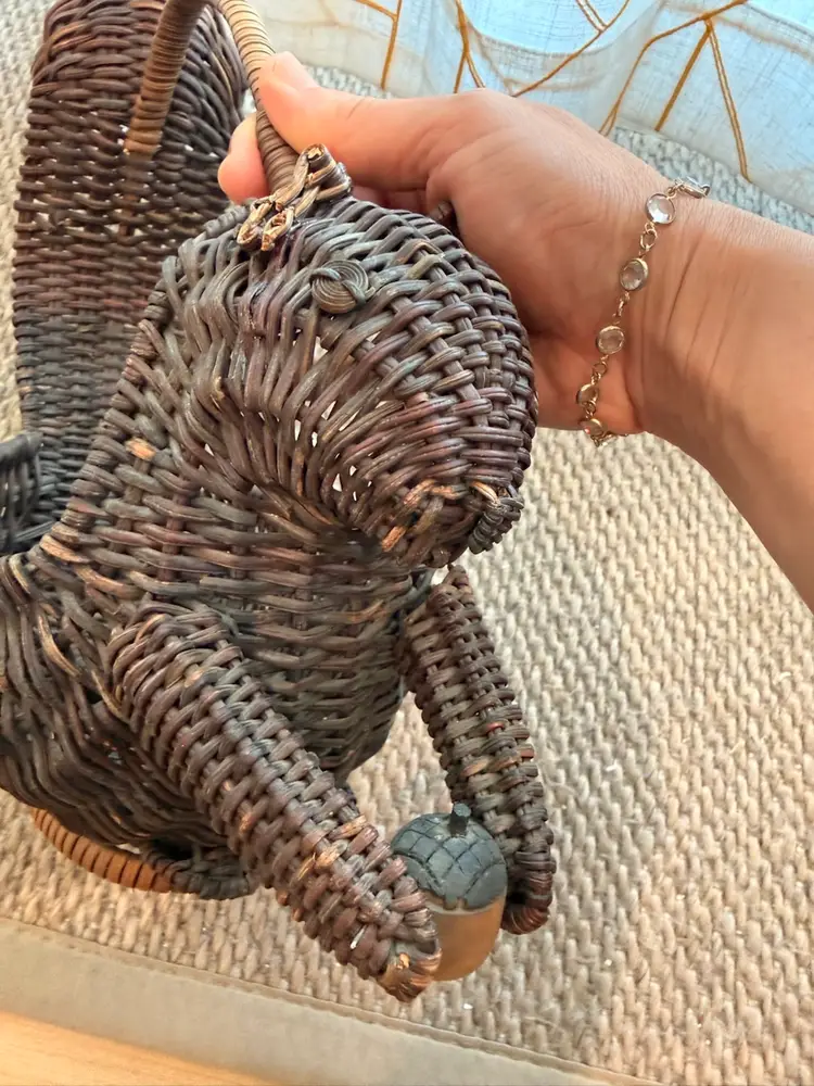 Squirrel Woven Basket