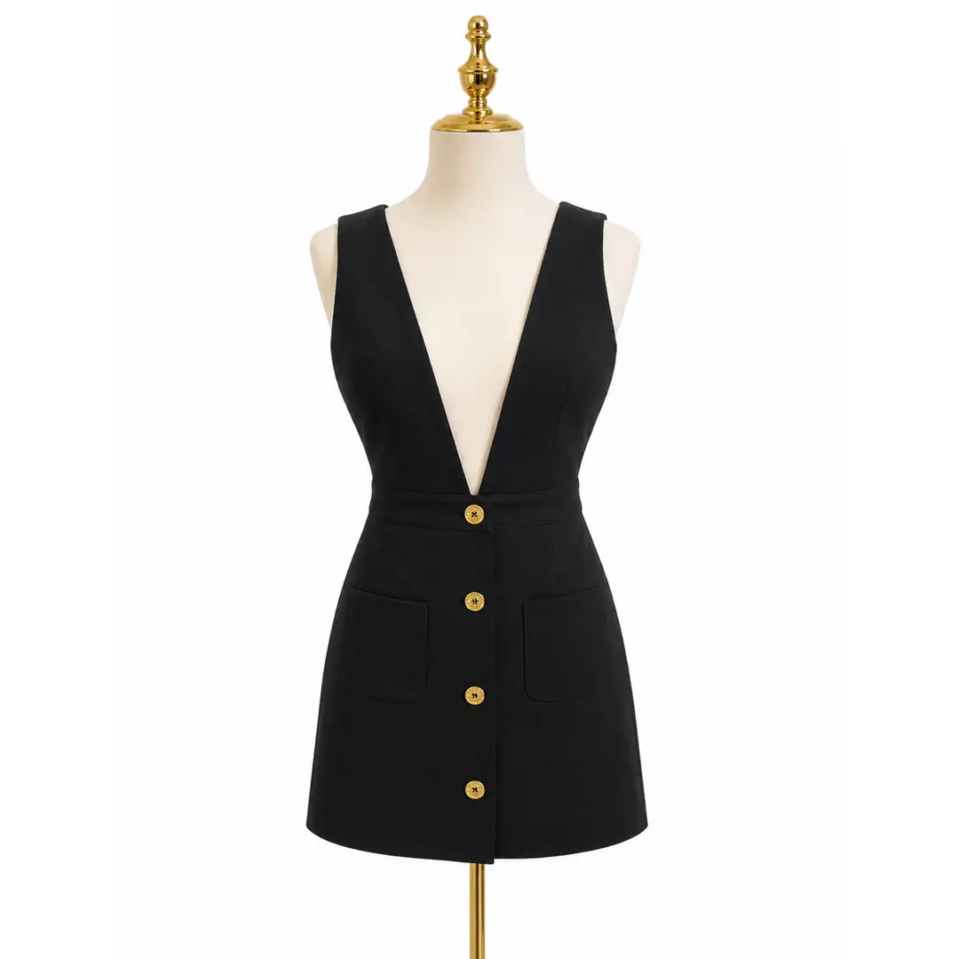 Moschino Couture Black Mini Dress Sz XS