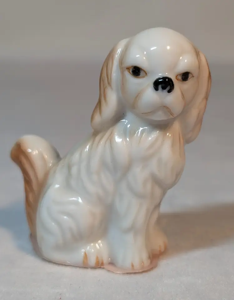 Vintage Bone China Porcelain Pekingese Dog Figurine