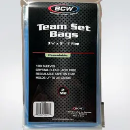 BCW Team Set Bags 100ct (stacked shipping) MBBSUP5 (LIMIT 5)
