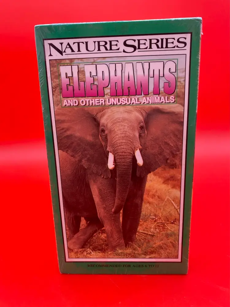 Nature Series Elephants and Other Unusual Animals VHS - Sealed - 1993 Diamond
