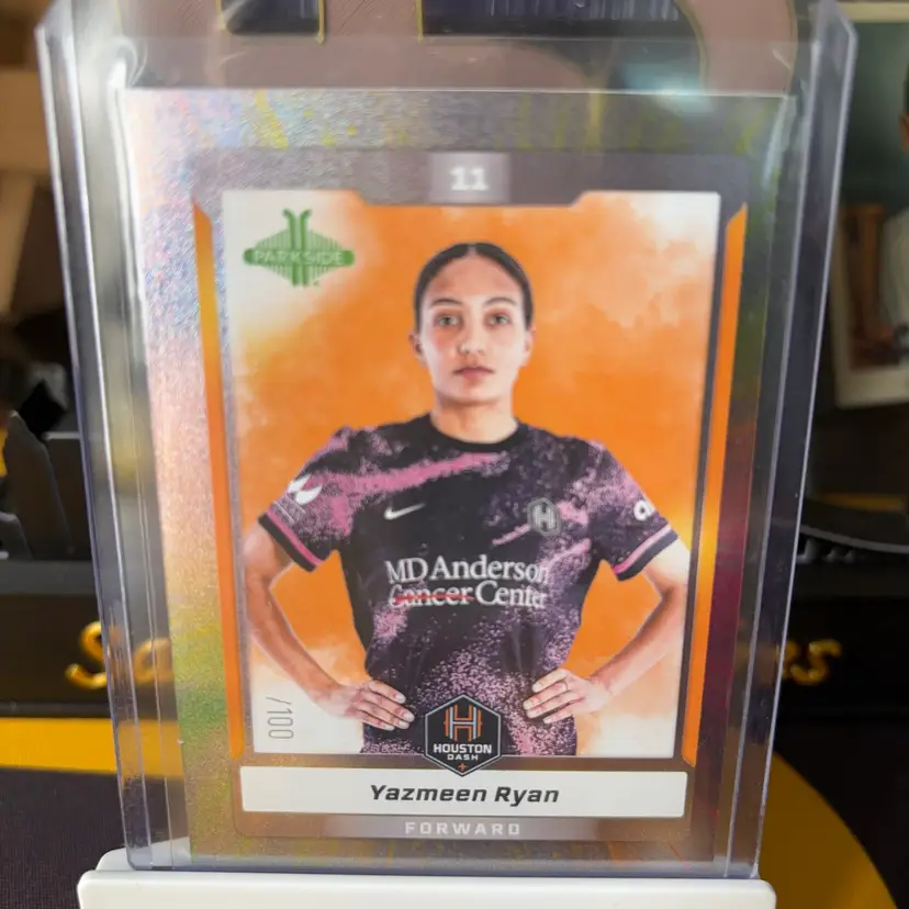 Yazmeen Ryan, #81, Houston Dash, 2025 Parkside NWSL Collection - Shimmer, /100, Soccer Card