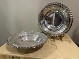 WM Rogers Silver Plate Rope Edge Bon Bon Bowl