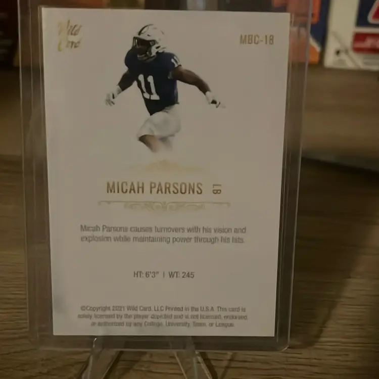 2021 Wild Card Matte Micah Parsons