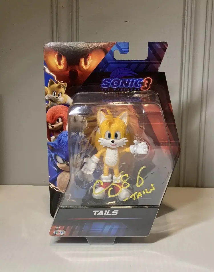 Sonic The Hedgehog 3 Movie TAILS Figure 2024 Signed Colleen O’Shaughnessy +proof