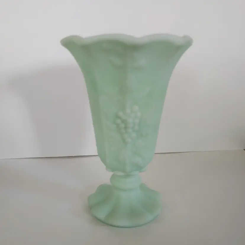 Westmoreland Jadeite small Matte finish Vase. 6 inches high. No chips or cracks.
