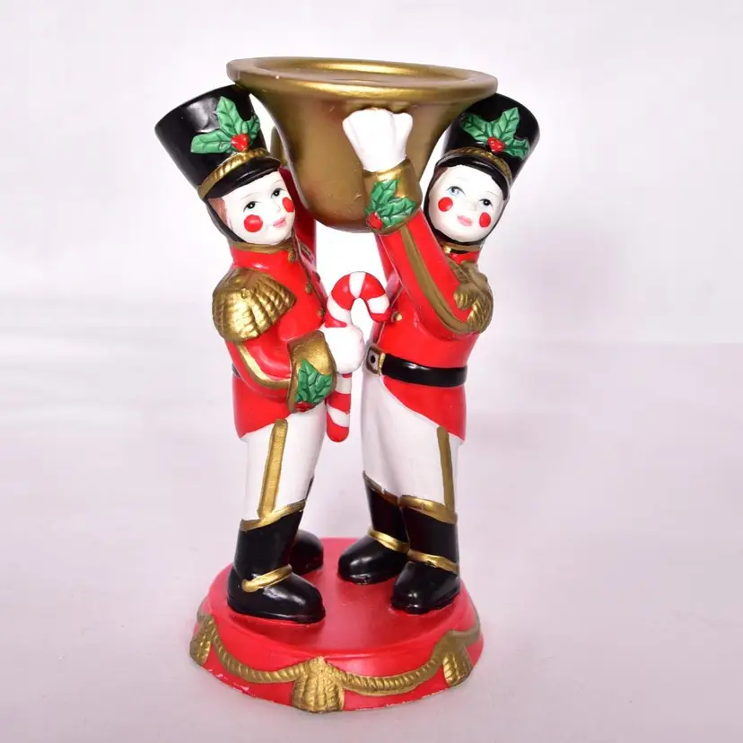 Vintage PartyLite Toy Soldier Taper Holder P7704 Christmas Holiday Decorations
