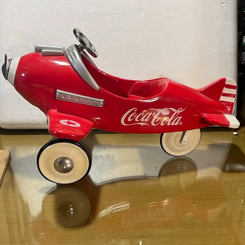 #20 1995 Coca-Cola Die Cast Model Pedal Plane 1:3 Scale  Limited Edition Signed By Artist 12”