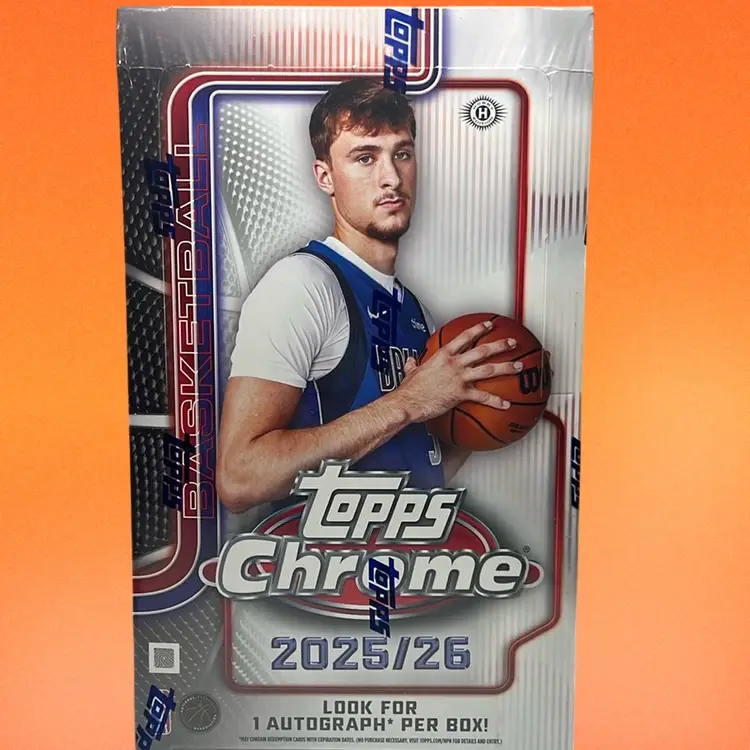 2025/26 Topps Chrome Basketball 6 Hobby Box PYT Live Rip #1 MBB1740