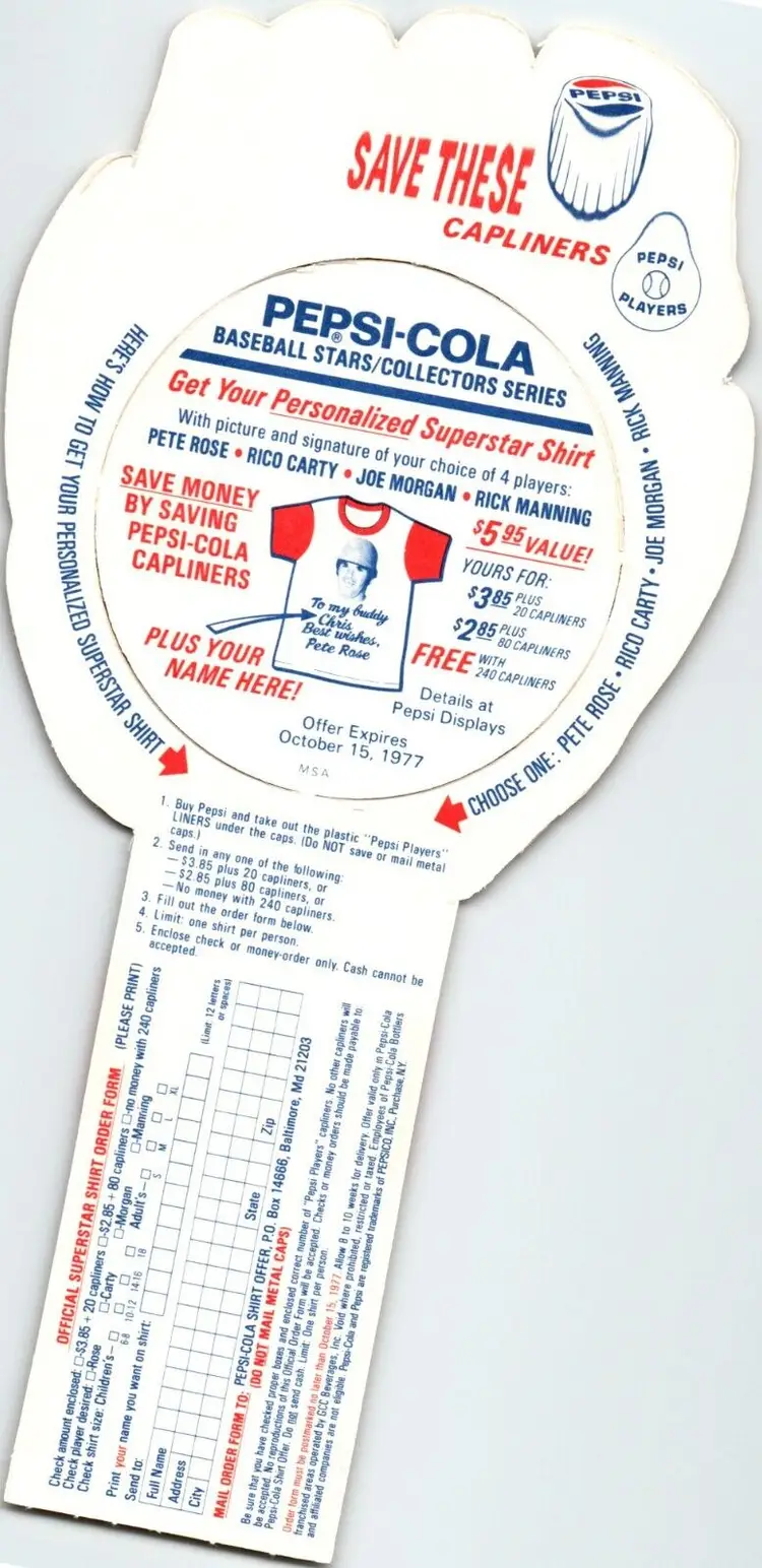 Pepsi-Cola Baseball Trading Card 1977 Al Hrabosky St. Louis Cardinals MLB Diecut