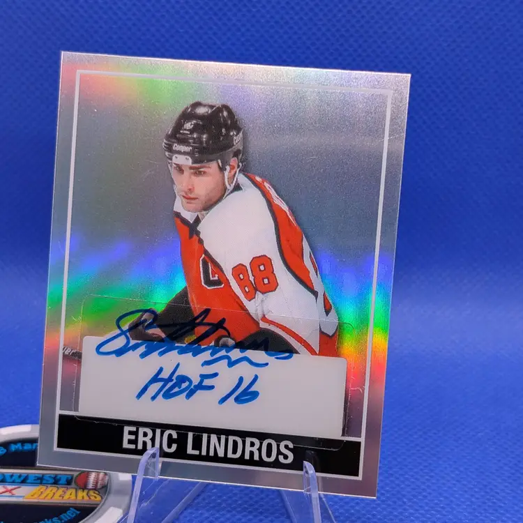 Eric Lindros Leaf Metal Auto 9/10