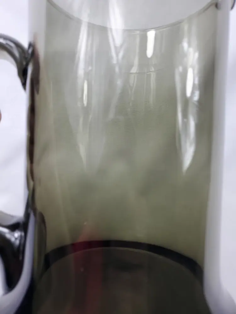 Vintage Smokey Grey Art Glass Retro Handcrafted Pitcher Barware 10" W/ Handle 1970ish