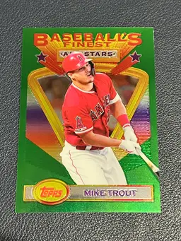 2020 Topps Finest Flashbacks Mike Trout Los Angeles Angels Baseball’s Finest