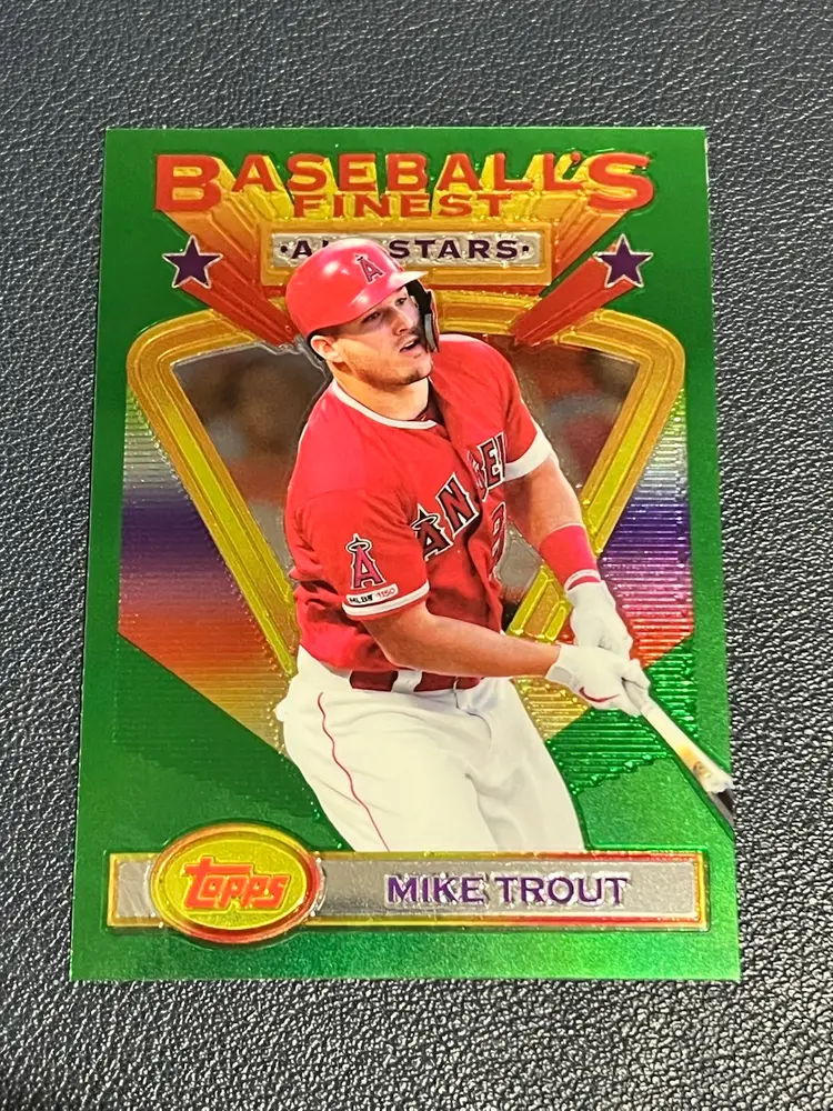 2020 Topps Finest Flashbacks Mike Trout Los Angeles Angels Baseball’s Finest