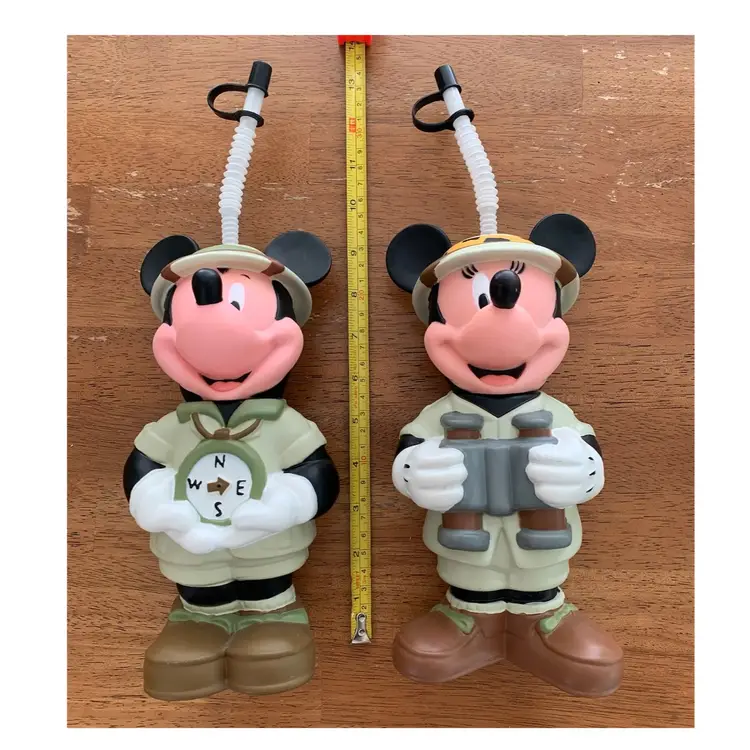 Disney Safari Mickey & Minnie Sipper Drink Beverage Cups