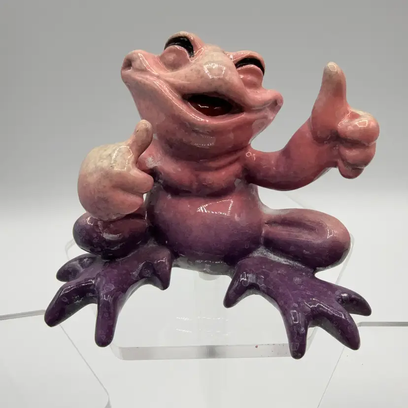 Kitty’s Critters 2007 “Way To Go” Purple Frog Dude