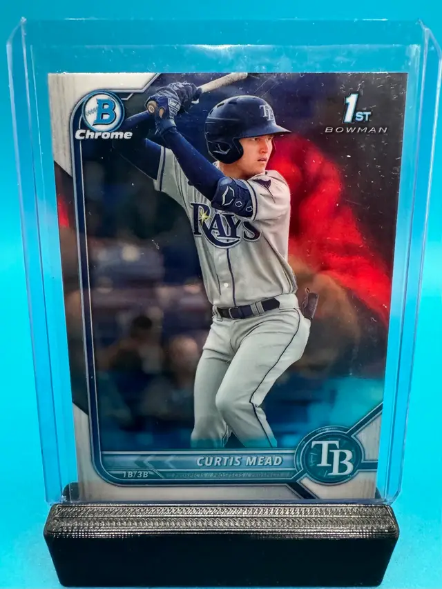 Curtis Mead 1st Bowman Chrome Tampa Bay Rays