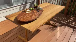 Ancient Redwood live edge serving board/ kitchen accent