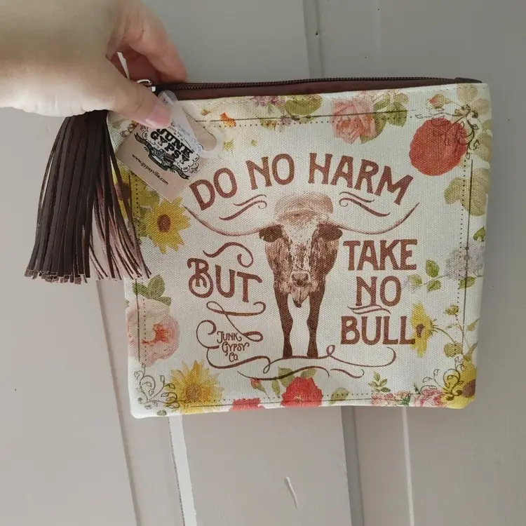 Junk Gypsy wristlet- Do No Harm but Take No Bull. New with tag.