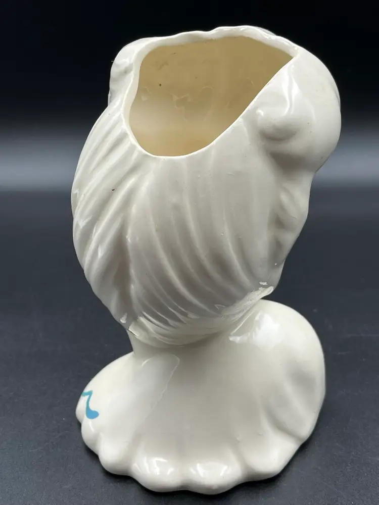 Vtg. Glamour Girl Lady Head Vase