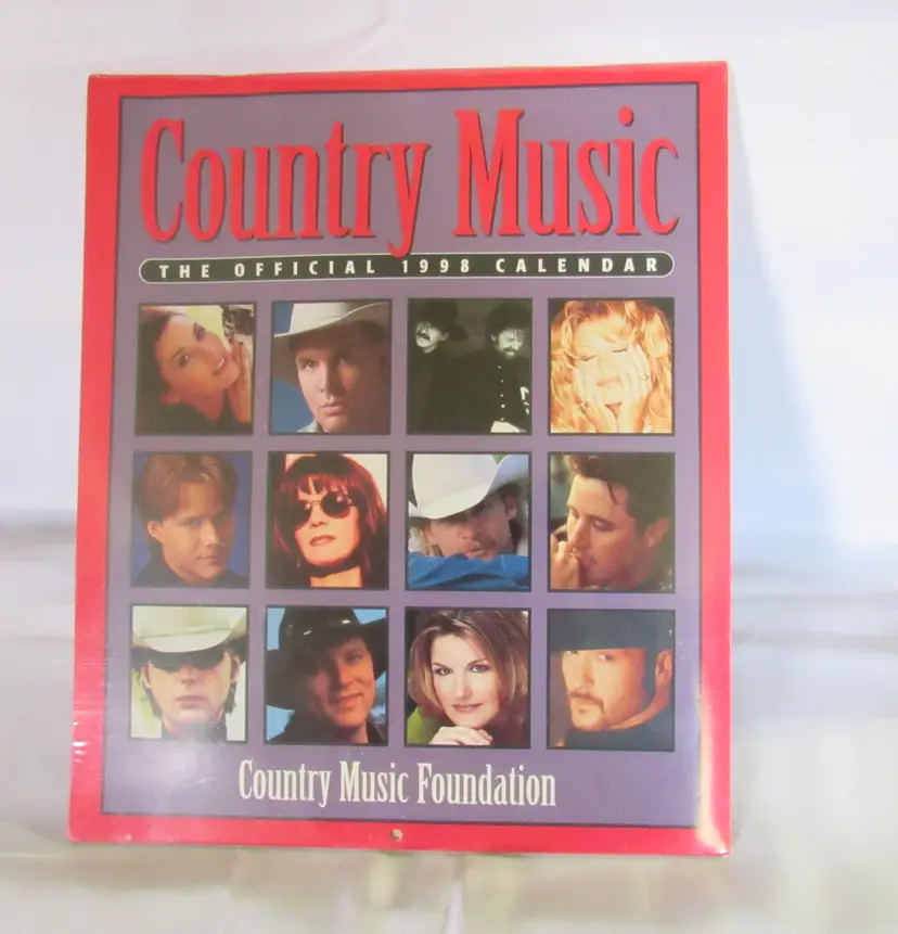Vintage Official 1998 Country Music Foundation Calendar NOS