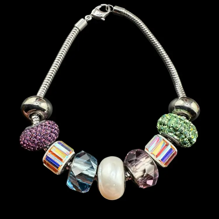 Swarovski Beaded Bracelet 8.5”