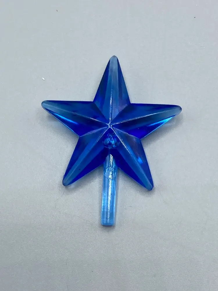 Plastic Blue, Clear, OR Purple Star Replacement Bulbs for Crafting for Ceramic Christmas Tree