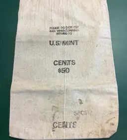 U S Mint Coin Bag