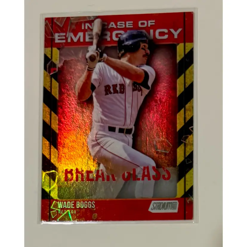 Wade Boggs In Case Of Emergency Boston Red Sox