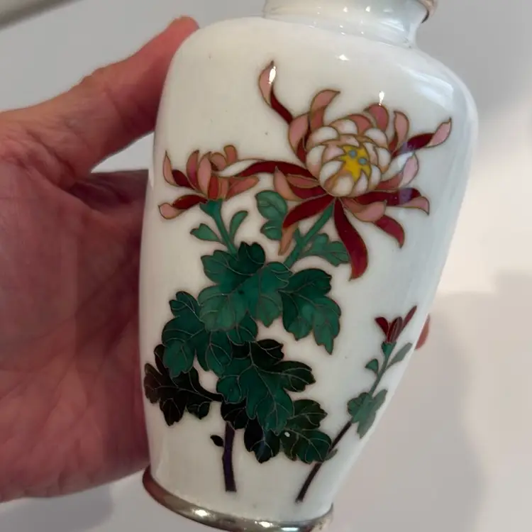 Japanese Cloisonné Vase 5”