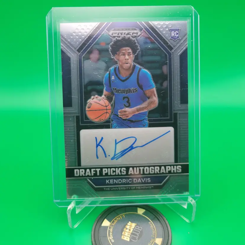 Kendric Davis 2023-24 Panini Prizm Draft Picks RC Auto University Of Memphis